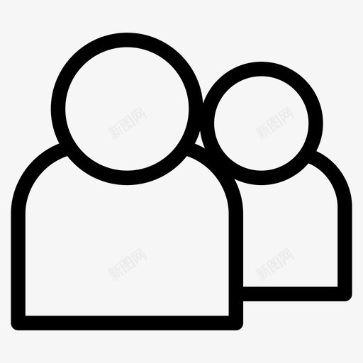 多用户情侣双人图标svg_新图网 https://ixintu.com 个人资料 双人 多用户 情侣 朋友