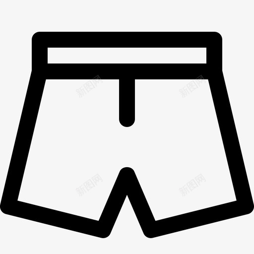 时尚短裤拳击裤舒适图标svg_新图网 https://ixintu.com 内衣 拳击裤 时尚短裤 服装 服装系列图标 舒适