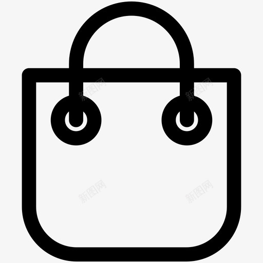 购物袋商场采购图标svg_新图网 https://ixintu.com 商场 商店 购物袋 采购