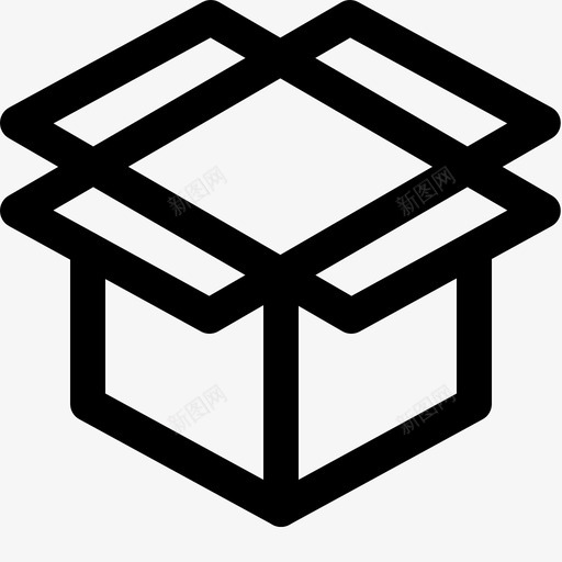 开箱送货空图标svg_新图网 https://ixintu.com 包装 开箱 空 购物图标行 送货