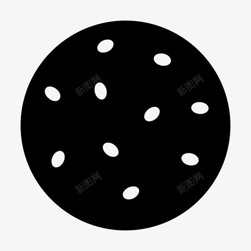 曲奇巧克力片美味图标svg_新图网 https://ixintu.com 商店 商店黑影 巧克力片 曲奇 美味 食物