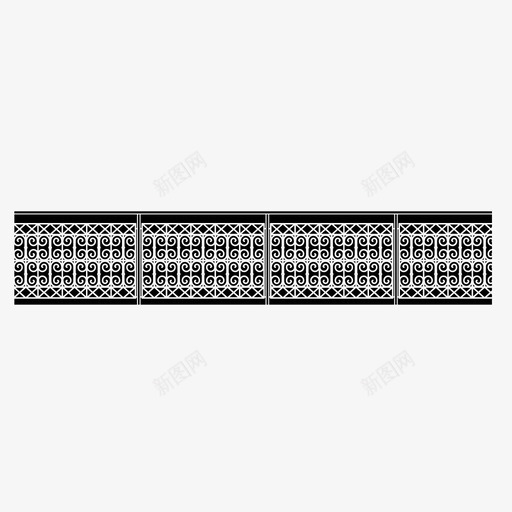 栏杆阳台栅栏图标svg_新图网 https://ixintu.com 图案 栅栏 栏杆 装饰品 阳台