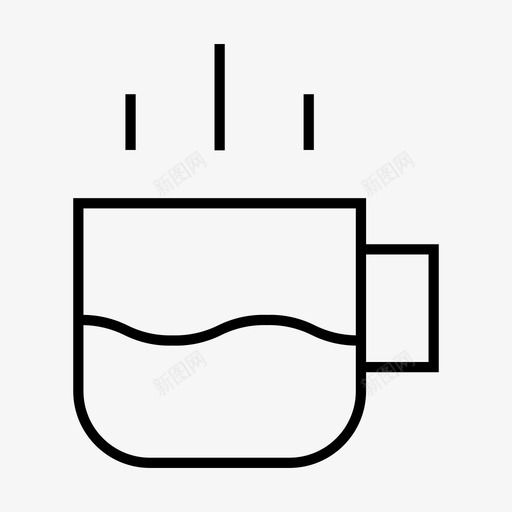 杯子饮料热的图标svg_新图网 https://ixintu.com 杯子 热的 饮料