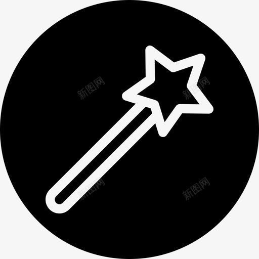 魔杖绘图插图图标svg_新图网 https://ixintu.com 工具 插图 绘图 绘画 绘画和插图 魔杖