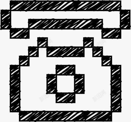 电话通信设备图标svg_新图网 https://ixintu.com blockpadsketchywebessentials 智能手机 电话 草图 设备 通信