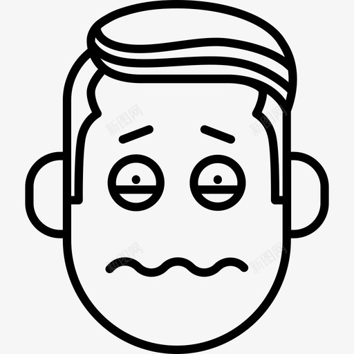 男孩带着悲伤的脸手势做手势图标svg_新图网 https://ixintu.com 做手势 手势 男孩带着悲伤的脸