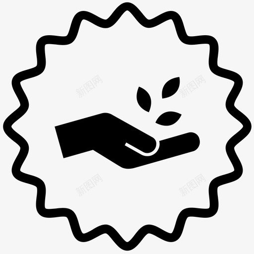 种子农业农民图标svg_新图网 https://ixintu.com 农业 农民 园丁 徽章图标集2 植物 种子