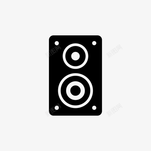 扬声器音频家庭影院图标svg_新图网 https://ixintu.com 低音扬声器 家庭影院 扬声器 音响 音频