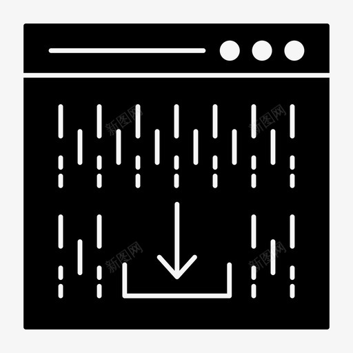 浏览器internet图标svg_新图网 https://ixintu.com internet webseo字形图标 下载 技术 浏览器 联机