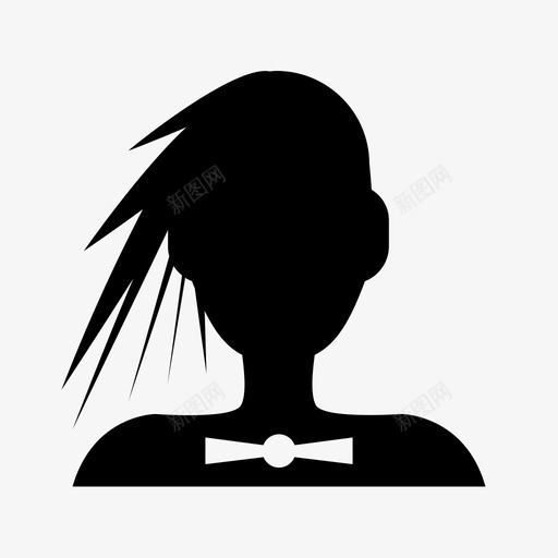 艾拉女孩人图标svg_新图网 https://ixintu.com 个人资料 人 女人 女孩 艾拉 领带