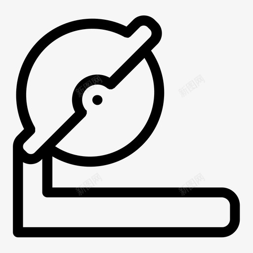 链锯施工图标svg_新图网 https://ixintu.com 施工 链锯