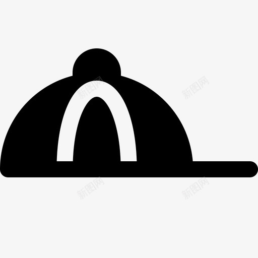 棒球帽帽檐休闲图标svg_新图网 https://ixintu.com 休闲 头饰 帽檐 棒球帽 灯罩 衣服实心图标