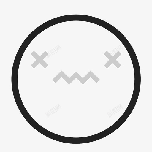 病了死了表情图标svg_新图网 https://ixintu.com ko 死了 病了 脸 表情