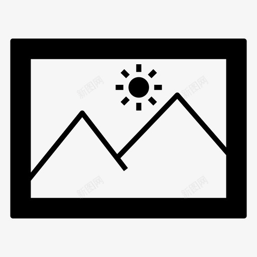 艺术展示相框画廊图标svg_新图网 https://ixintu.com 图片 照片 相框画廊 艺术展示 视图