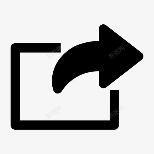 分享出口图标svg_新图网 https://ixintu.com 出口 分享