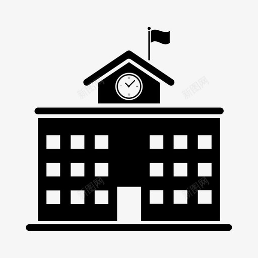 学校大学图标svg_新图网 https://ixintu.com 大学 学校