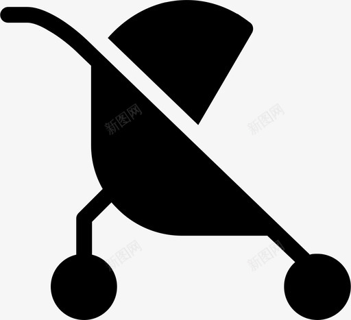 婴儿车马车图标svg_新图网 https://ixintu.com 婴儿车 马车