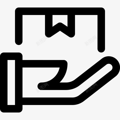 分享礼物赠品手图标svg_新图网 https://ixintu.com 分享礼物 包装 手 接收 购物图标行 赠品