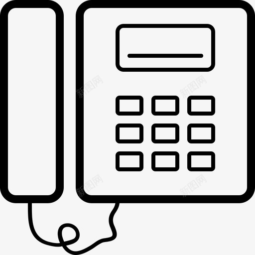 电话平板电话voip图标svg_新图网 https://ixintu.com voip 平板电话 电话