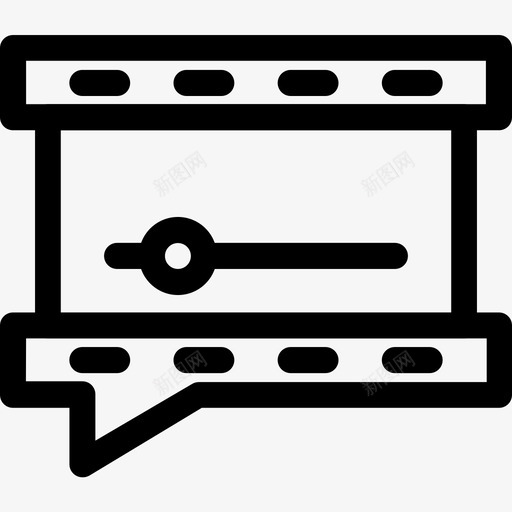 预告片广告电影图标svg_新图网 https://ixintu.com 广告 电影 电影院 预告片