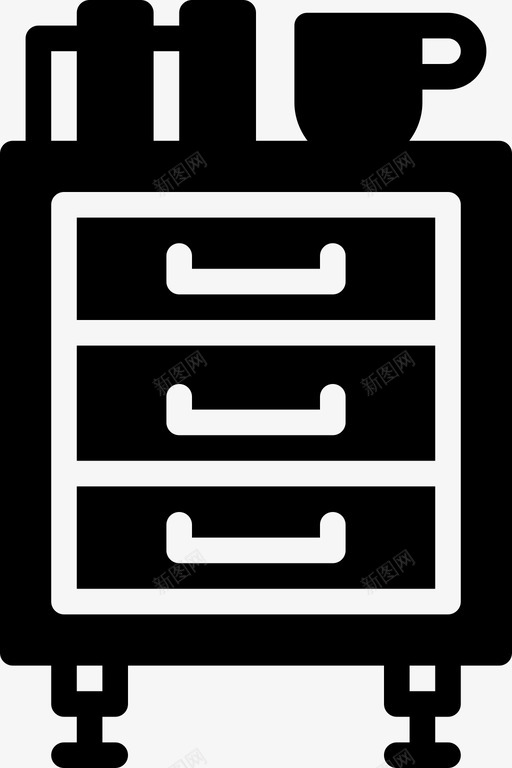 浴室柜电器家具图标svg_新图网 https://ixintu.com 家俱 家具 家居 家庭用家具 浴室柜 电器
