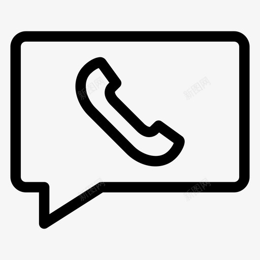 语音留言来电拨号图标svg_新图网 https://ixintu.com 拨号 来电 电话 语音留言
