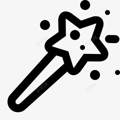 魔术棒效果过滤器图标svg_新图网 https://ixintu.com 效果 照片编辑器 过滤器 魔术棒