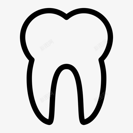 牙根中牙牙科图标svg_新图网 https://ixintu.com 中牙 牙根 牙科