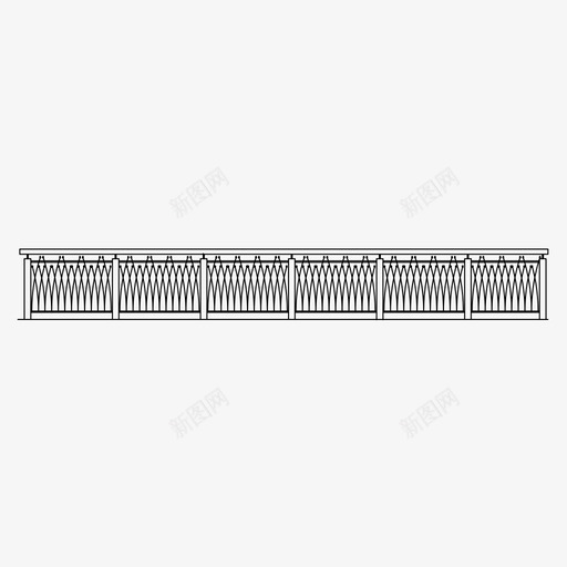 栏杆阳台栅栏图标svg_新图网 https://ixintu.com 图案 栅栏 栏杆 装饰品 阳台