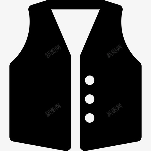 背心正式无袖图标svg_新图网 https://ixintu.com 无袖 正式 第三件 背心 衣服实心图标