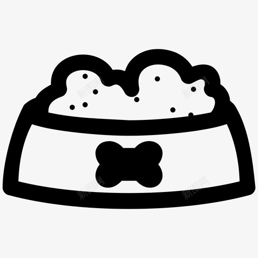 狗食碗狗碗图标svg_新图网 https://ixintu.com 宠物 狗 狗碗 狗食 碗 肉