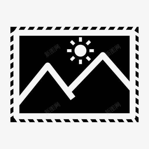艺术展示相框画廊图标svg_新图网 https://ixintu.com 图片 照片 相框画廊 艺术展示 视图