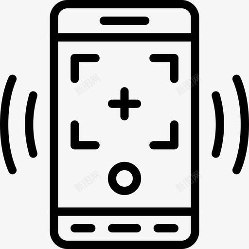 相机快照应用程序交互图标svg_新图网 https://ixintu.com Pretycons用户界面移动轮廓 交互 应用程序 界面 相机快照 移动