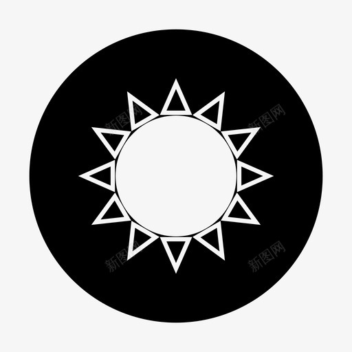 阳光明亮闪耀图标svg_新图网 https://ixintu.com 明亮 闪耀 阳光