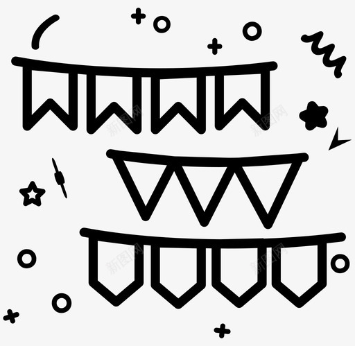 布丁庆祝装饰图标svg_新图网 https://ixintu.com 布丁 庆祝 新年快乐 聚会 装饰