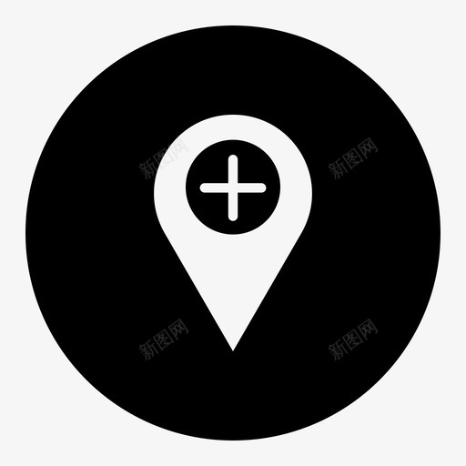 医院地址添加位置gps图标svg_新图网 https://ixintu.com gps 医疗1 医院位置 医院地址 地图pin 添加位置