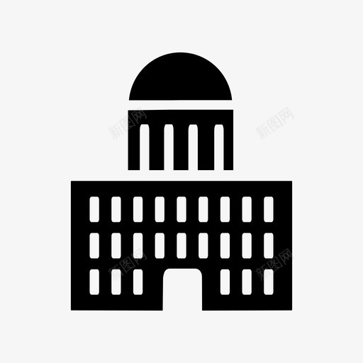 政府办公室建筑物清真寺图标svg_新图网 https://ixintu.com 建筑物 政府办公室 清真寺