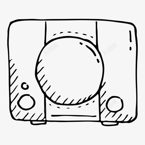 游戏机视频游戏机涂鸦设备图标svg_新图网 https://ixintu.com 涂鸦设备 游戏机 视频游戏机