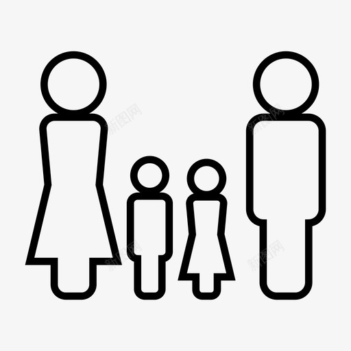 家庭孩子母亲图标svg_新图网 https://ixintu.com 孩子 家庭 母亲 父母