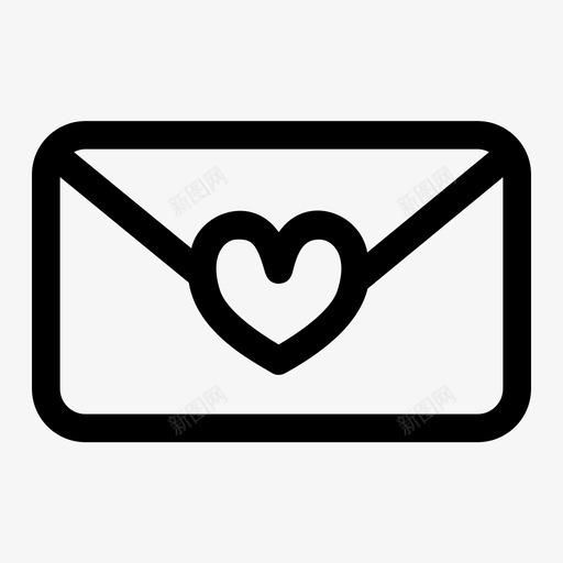 情书心浪漫图标svg_新图网 https://ixintu.com 心 情书 情人节 浪漫 节日和庆祝