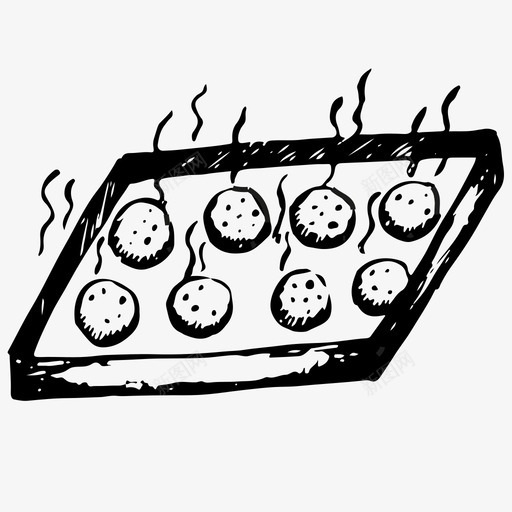 饼干托盘糖果饼干图标svg_新图网 https://ixintu.com 甜点 糖果 饼干 饼干托盘