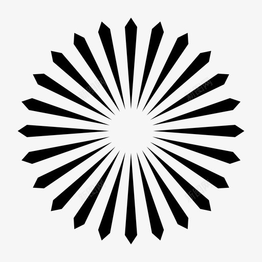 日射几何放射状图标svg_新图网 https://ixintu.com 几何 射线 放射状 日射 星光 星光和射线
