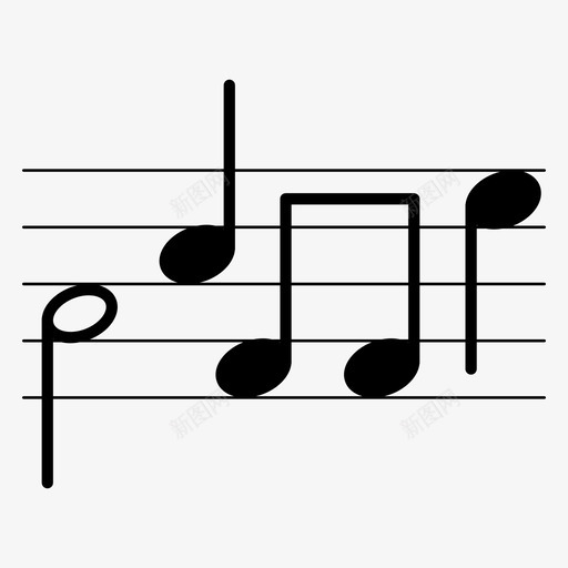 音符歌词音乐剧图标svg_新图网 https://ixintu.com 歌词 音乐剧 音乐图标 音符 颤音