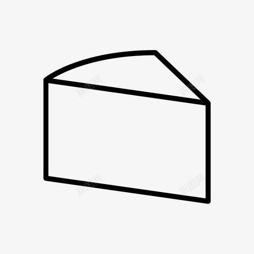 奶酪楔奶制品食物图标svg_新图网 https://ixintu.com 奶制品 奶酪楔 食物