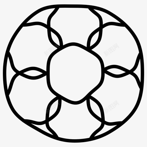 足球手绘体育涂鸦图标svg_新图网 https://ixintu.com 体育涂鸦 手绘 足球
