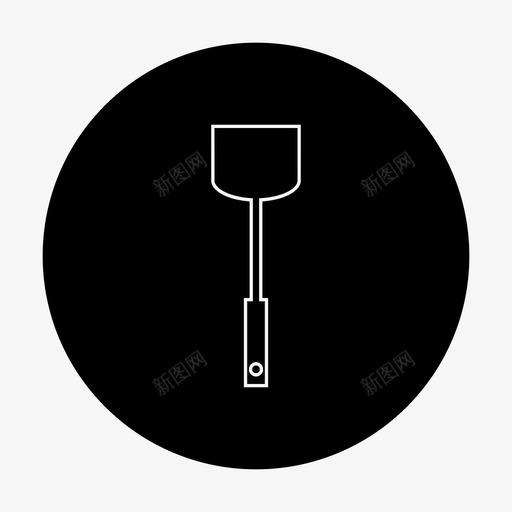 采购产品抹刀厨师烹饪图标svg_新图网 https://ixintu.com 厨师 厨房 厨房用具 烹饪 采购产品抹刀 食物圈