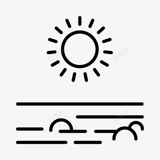 夏天沙漠干燥图标svg_新图网 https://ixintu.com 四季分明 夏天 干燥 沙漠 潮湿 炎热