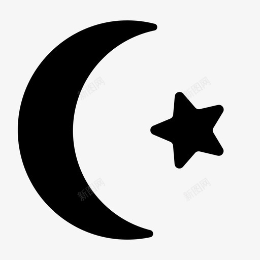 伊斯兰教真主穆罕默德图标svg_新图网 https://ixintu.com 伊斯兰教 宗教 宗教象征 真主 穆斯林 穆罕默德