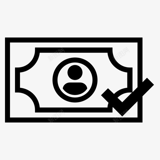 现金现金支付货币图标svg_新图网 https://ixintu.com 支付方式 现金 现金支付 货币