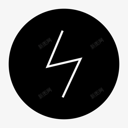 电源电子能源图标svg_新图网 https://ixintu.com 变压器 用户界面 电子 电源 能源 警告